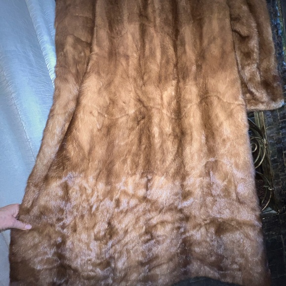 2000s Giuliana Teso for Neiman Marcus Full-Length Mink Coat Rich Brown Italy - Picture 8 of 13